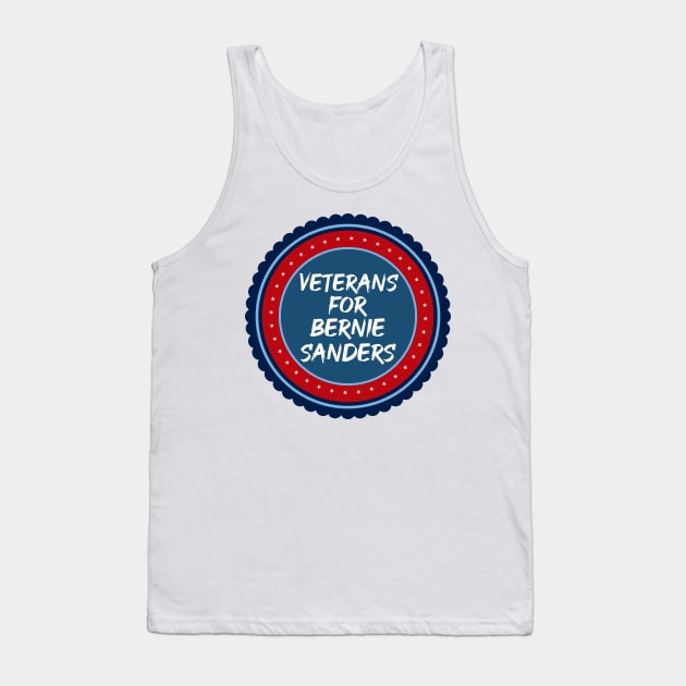 Veterans for Bernie Sanders Tank Top by epiclovedesigns